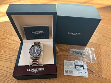 LONGINES HYDROCONQUEST 39" NUOVO Garanzia 06/2025