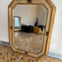 Specchio antico vinatge fiorentino 87x65 legno