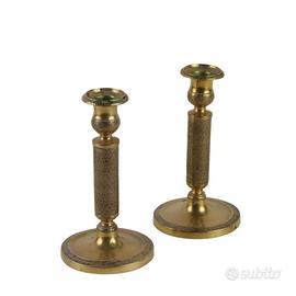 Coppia di Bugie in Bronzo - Fine '800