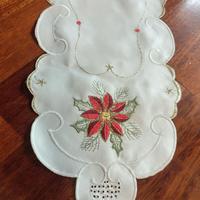 tovaglia runner natale raso lucido centrotavola