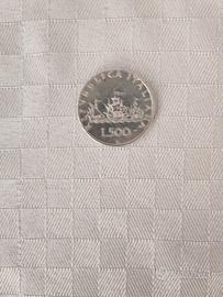 Moneta 500 lire argento caravelle 1960