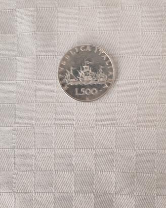Moneta 500 lire argento caravelle 1960
