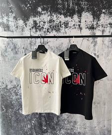 T-shirt Dsquared2 bianca e nera