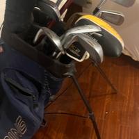 Set ferri e legni da golf + sacca