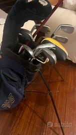 Set ferri e legni da golf + sacca
