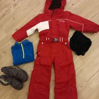 tuta neve bambini 4/5 anni
