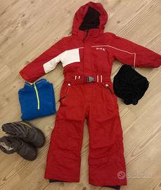 tuta neve bambini 4/5 anni