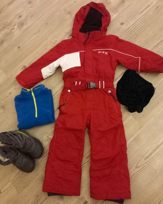 tuta neve bambini 4/5 anni