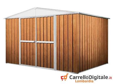 Casetta per esterno in lamiera 360x175 fin legno