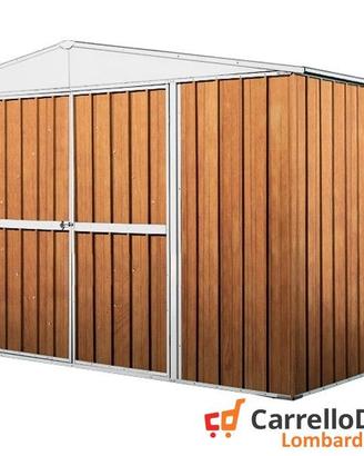 Casetta per esterno in lamiera 360x175 fin legno