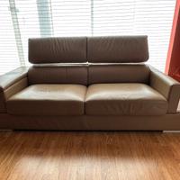 Divano 3 posti vera pelle