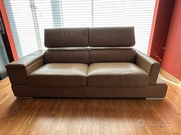 Divano 3 posti vera pelle