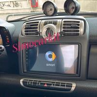 Autoradio 9'' Android 8+256Gb Per Smart Fortwo 451
