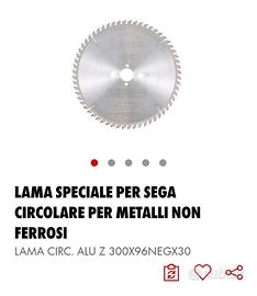 LAMA PER SEGA CIRCOLARE METALLI NON FERROSI WURTH