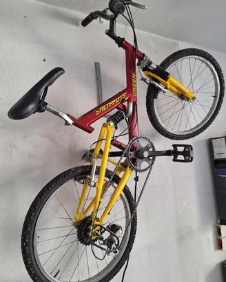 Bicicletta saltafoss con amortizzatori