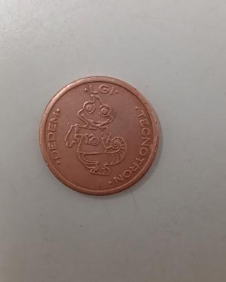 Gettone coin token dedem lgi tecnotron anni 70