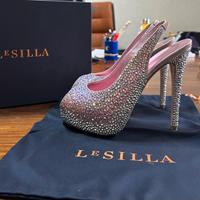 Sandalo rosa swarosky Le Silla