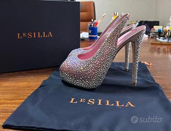 Sandalo rosa swarosky Le Silla