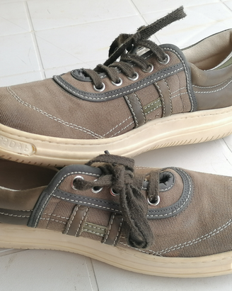 37,5 HOGAN sneakers basse scarpe verde militare