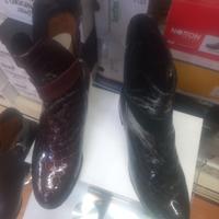 scarpe nuove eleganti shick pelle verniciata napla