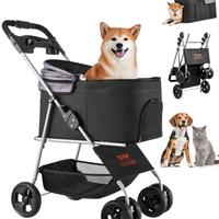 Passeggino Pieghevole per Animali Domestici 16 kg