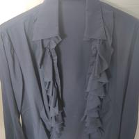camicia blu donna Sisley 