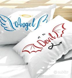 Coppia di federe double-face Angel o Devil
