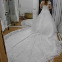 abito da sposa bianco seta