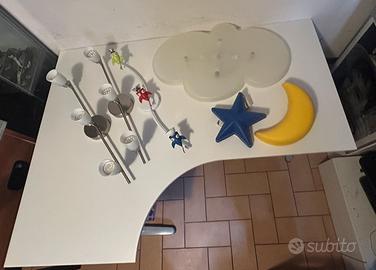 IKEA scrivania angolare GALANT luci SMILA BASISK