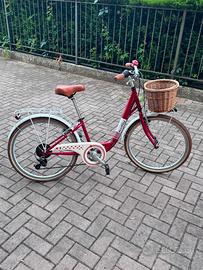 CITY BIKE TECNOBIKE HOLLY 24 TZ500 6V FRAGOLA