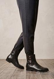 Stivaletti neri in vera pelle Progetto Glam (Made