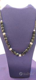 parure collana ed orecchini in onice 