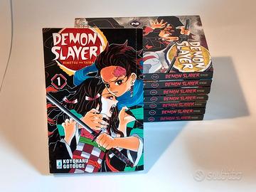 Manga Demon Slayer volumi 1-7 e 10