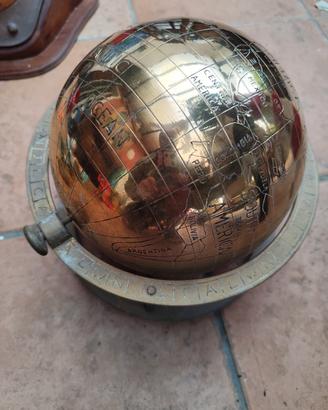 mappamondo ottone