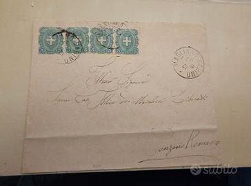 Busta fine '800 MAGLIANO per Ponzano Romano - Stri