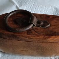 antica tabacchiera in legno