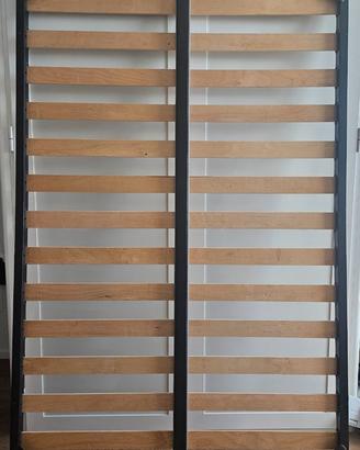 Rete in metallo e legno per materasso
