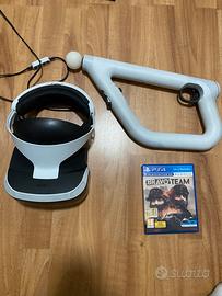 vr playstation,aim controller e gioco bravo team