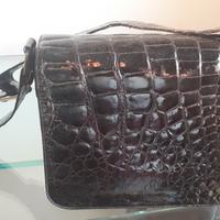Borsa da donna in vero coccodrillo