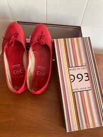 Ballerine rosse pelle