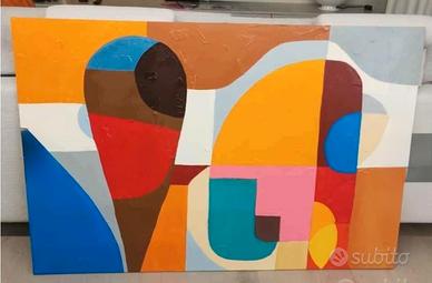 Tela dipinto a mano 150 * 100 nuovo