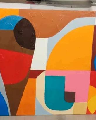 Tela dipinto a mano 150 * 100 nuovo