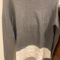 maglione subdued grigio e bianco