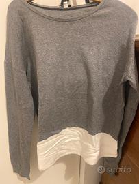 maglione subdued grigio e bianco