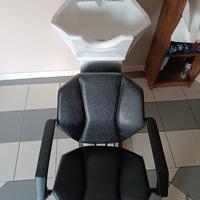 Lavatesta professionale parrucchiere con sedile!!