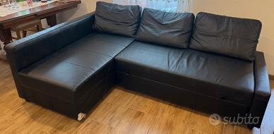 Divano letto angolare con contenitore