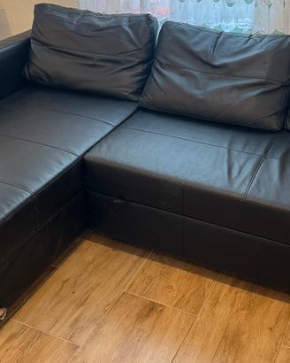 Divano letto angolare con contenitore