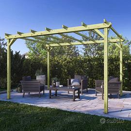 Terralis - Pergola da Giardino 3x4 in Legno