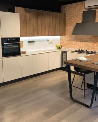 Cucina Design con Penisola Top gress, Cantina