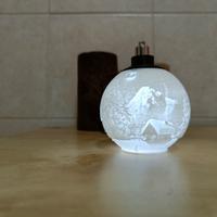 Palla di Natale in litofania